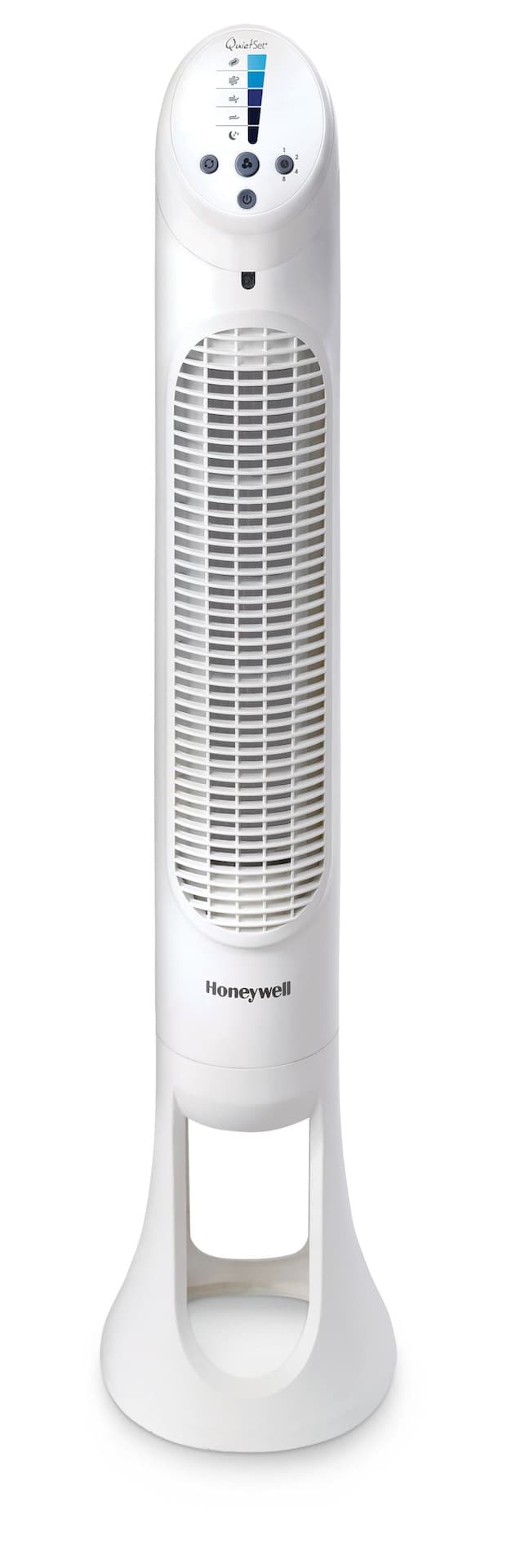 Honeywell QuietSet® Whole Room Oscillating Tower Fan, 5-Speed, White, 40-in