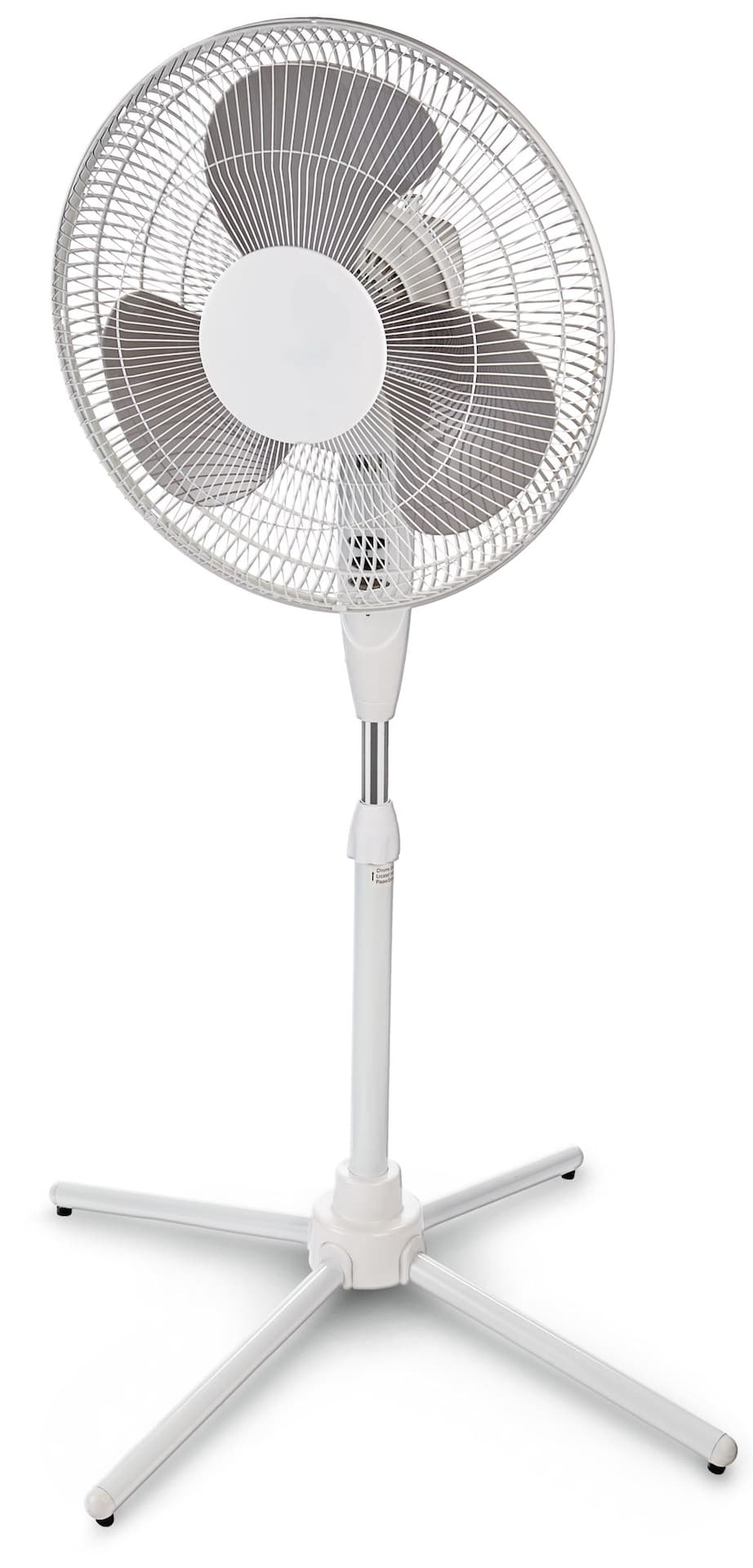 For Living Tilt-Head Oscillating Pedestal/Stand Fan with Adjustable Height, 3-Speed, Assorted, 16-in