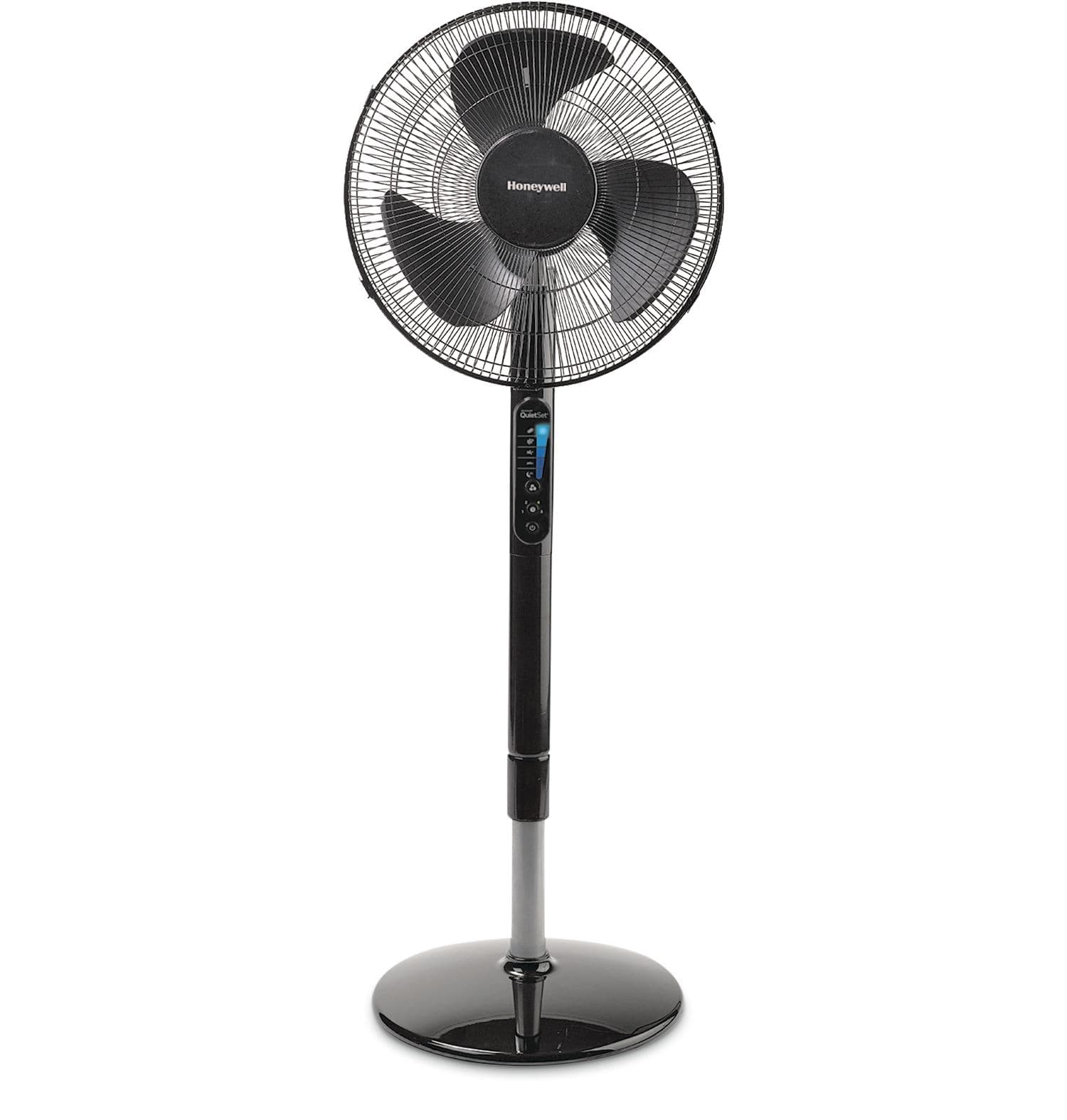 Honeywell Tilt-Head Pedestal/Stand Fan with Remote Control, 5-Speed, Black, 16-in