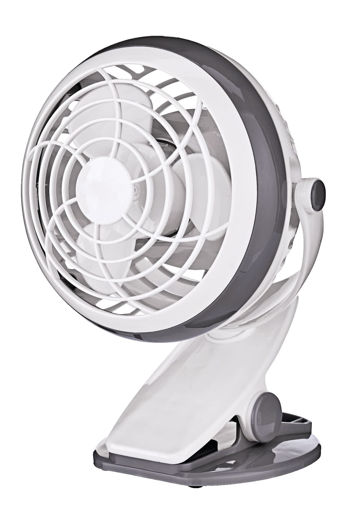 For Living USB & Battery Table/Desk Fan w/Clip, Assorted, 4-in