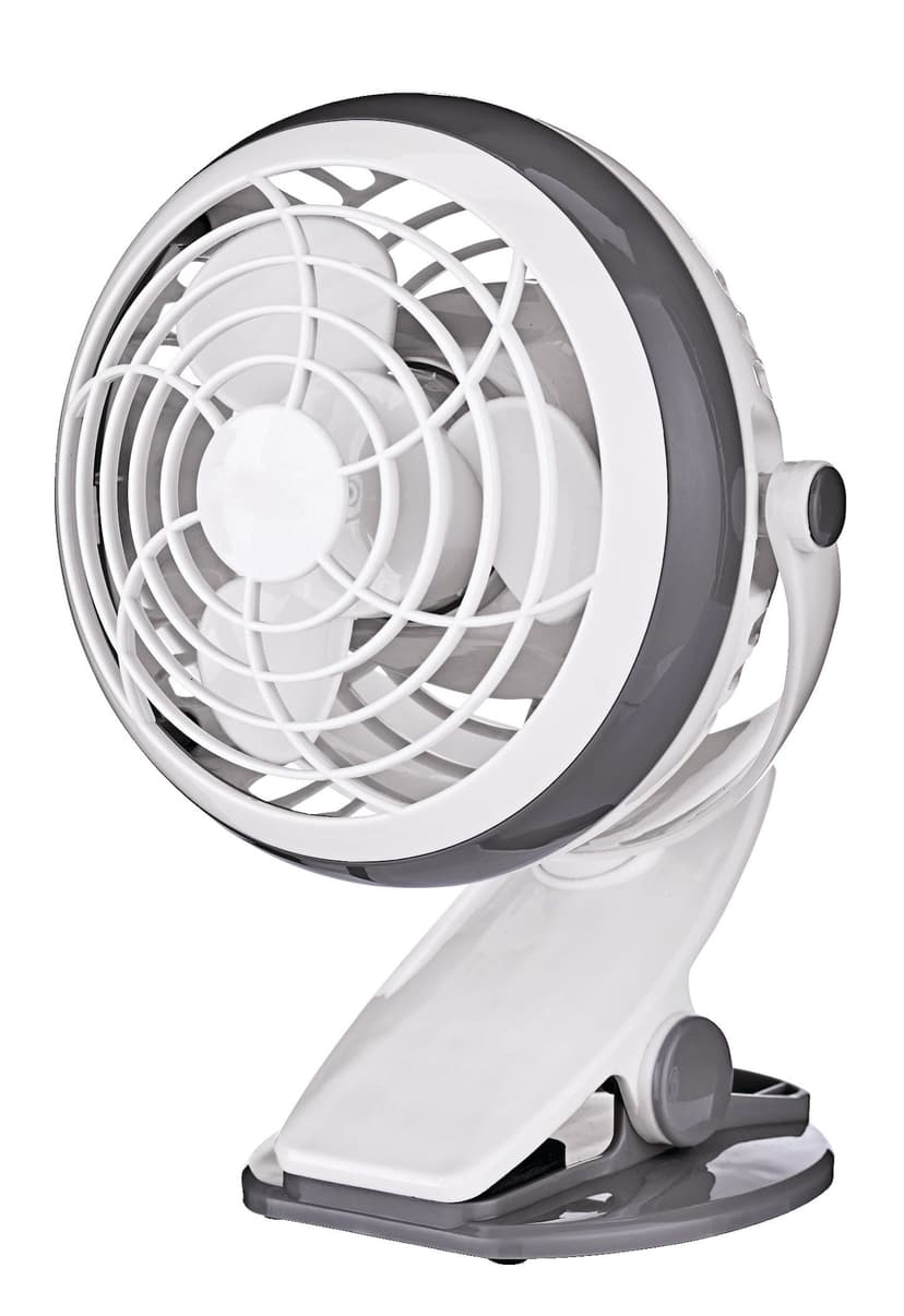 For Living USB & Battery Table/Desk Fan w/Clip, Assorted, 4-in