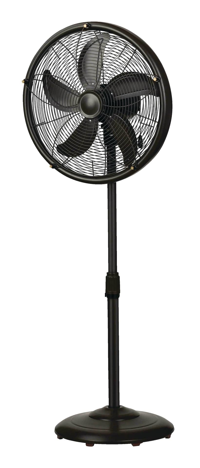 NOMA Outdoor Oscillating Pedestal/Stand Misting Fan, 3-Speed, Black, 18-in