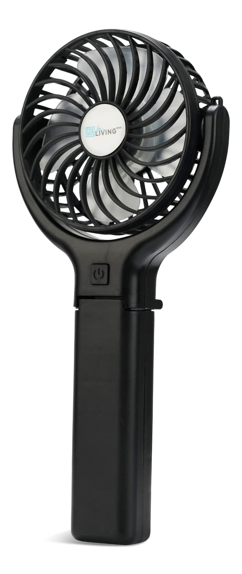 For Living USB & Battery Portable Table/Desk Fan, Black, 4-in