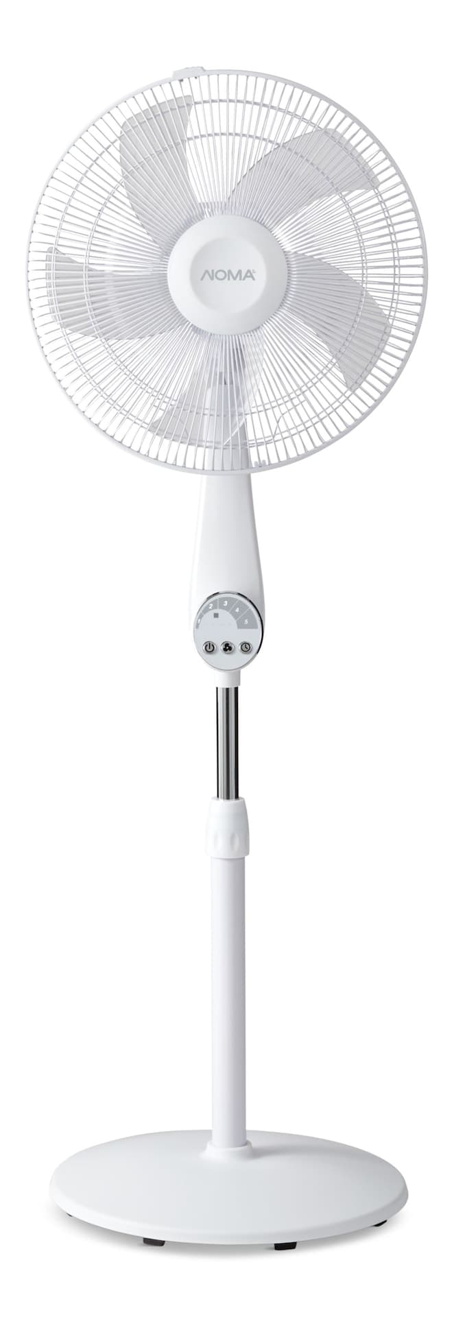 NOMA Oscillating Pedestal/Stand Fan with Remote Control & Adjustable Height, 5-Speed, 16-in