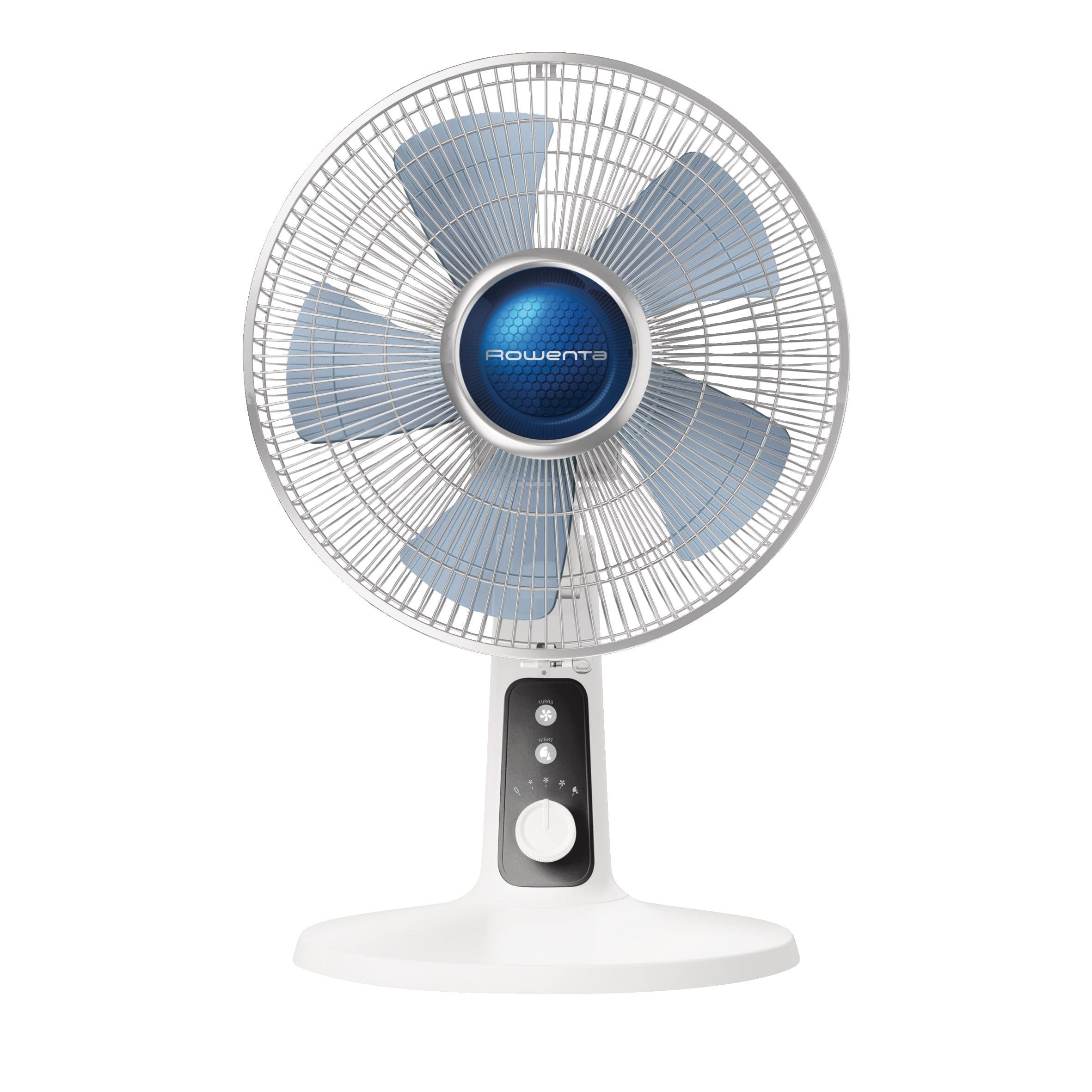 Rowenta Turbo Silence Extreme+ Mechanical Oscillating Table/Desk Fan, 4-Speed