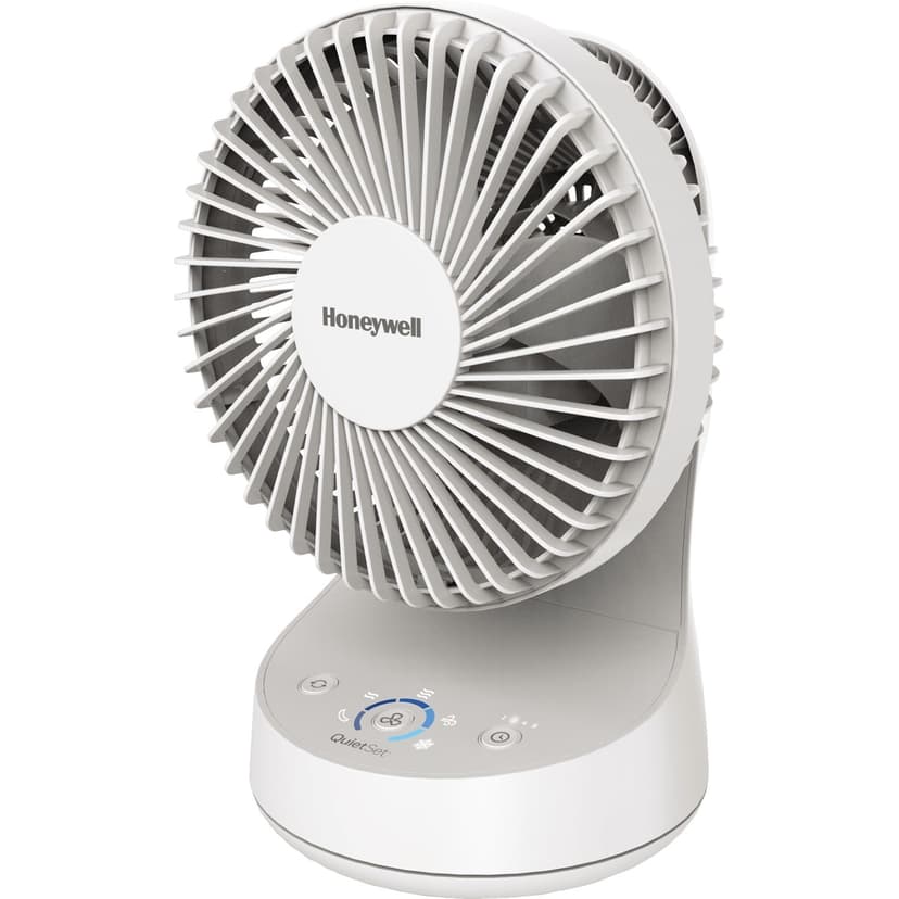 Honeywell QuietSet® 5 Oscillating Table Fan, White, HTF337WC