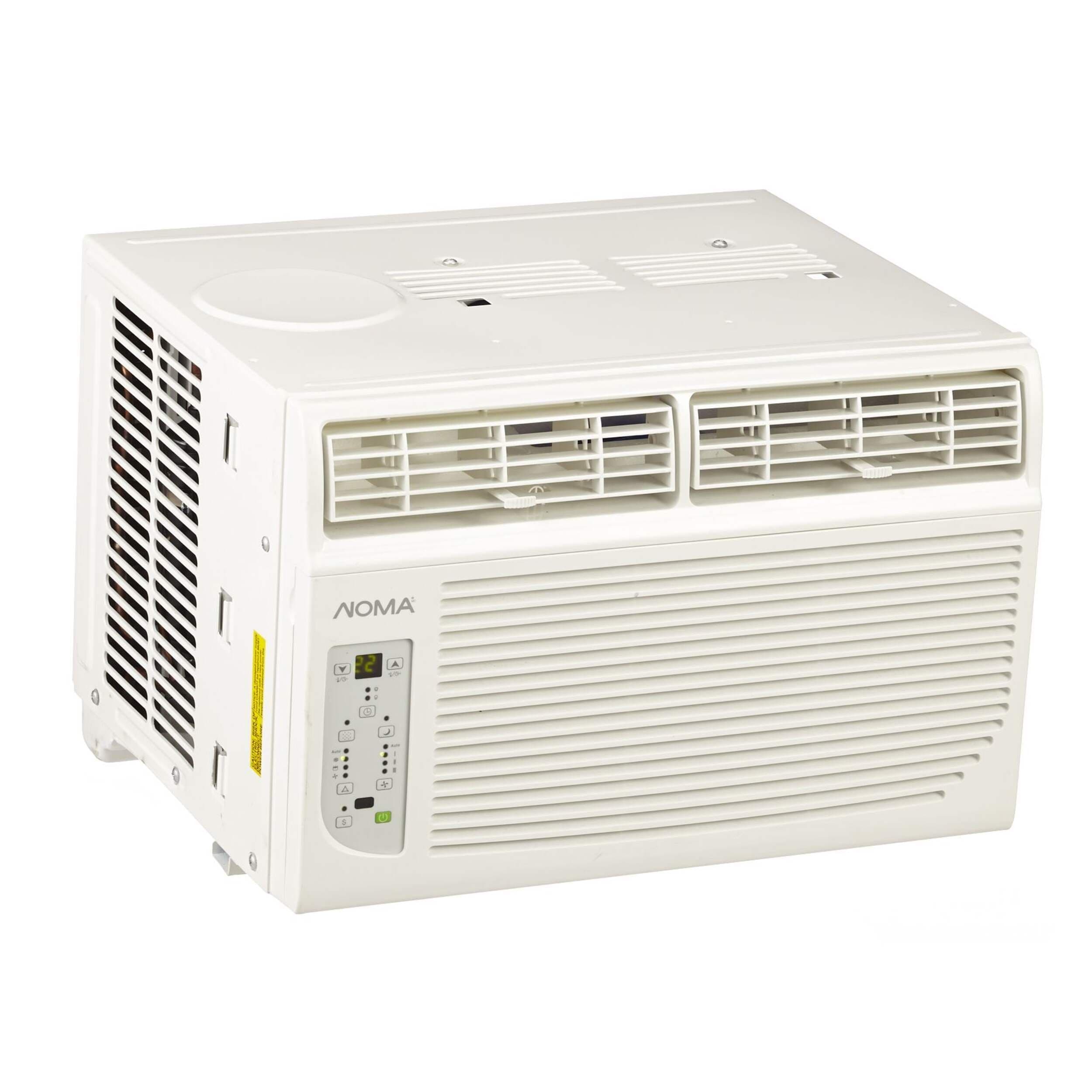 NOMA Digital 4-Way Window Air Conditioner with Remote Control, 8,000 BTU, White