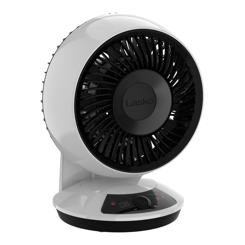 Lasko Whirlwind 12-Speed Desk Fan, White