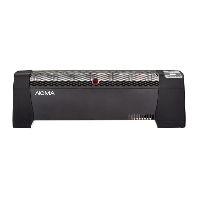 NOMA Digital Baseboard Convector Heater w/Thermostat, 1500W, Black