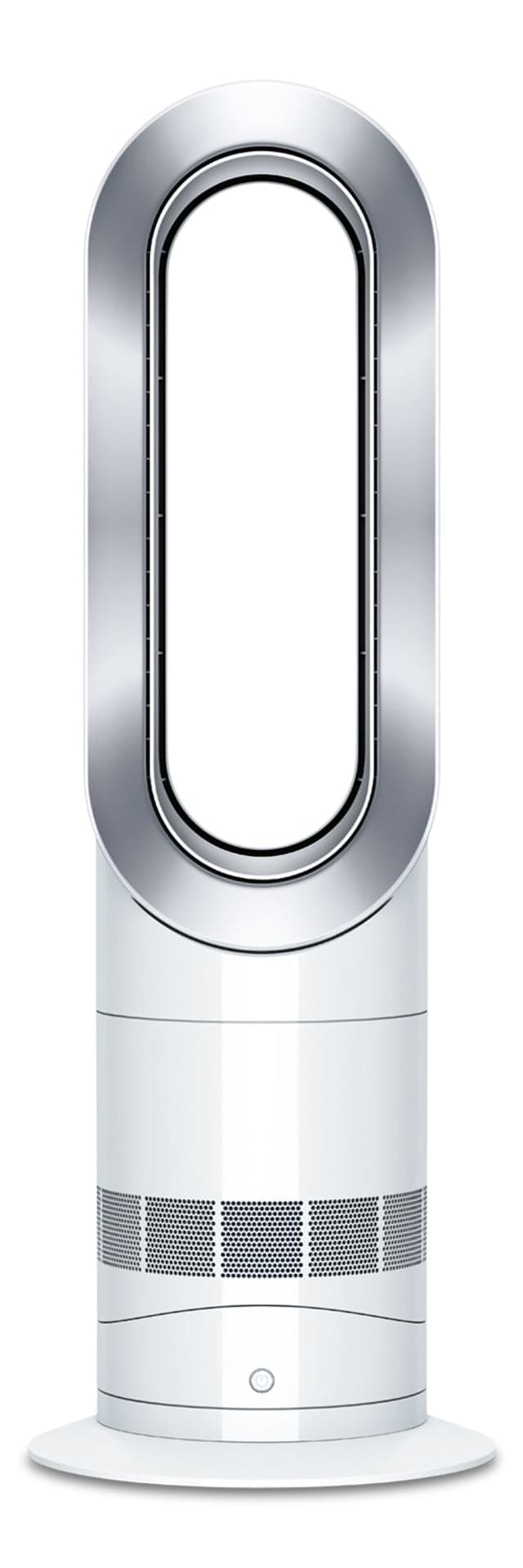 Dyson AM09 Hot + Cool™ Oscillating Portable Fan + Space Heater, with Remote Control, White/Silver