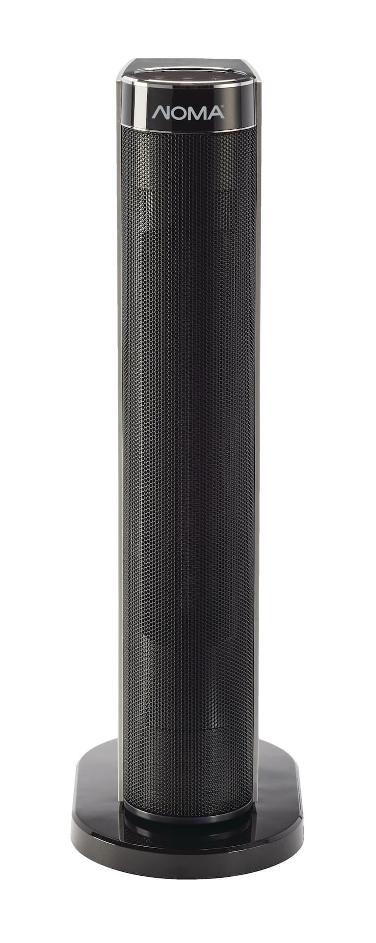 NOMA Digital Tower Ceramic Heater w/Remote Control & Thermostat, 1500W, White, 24-in