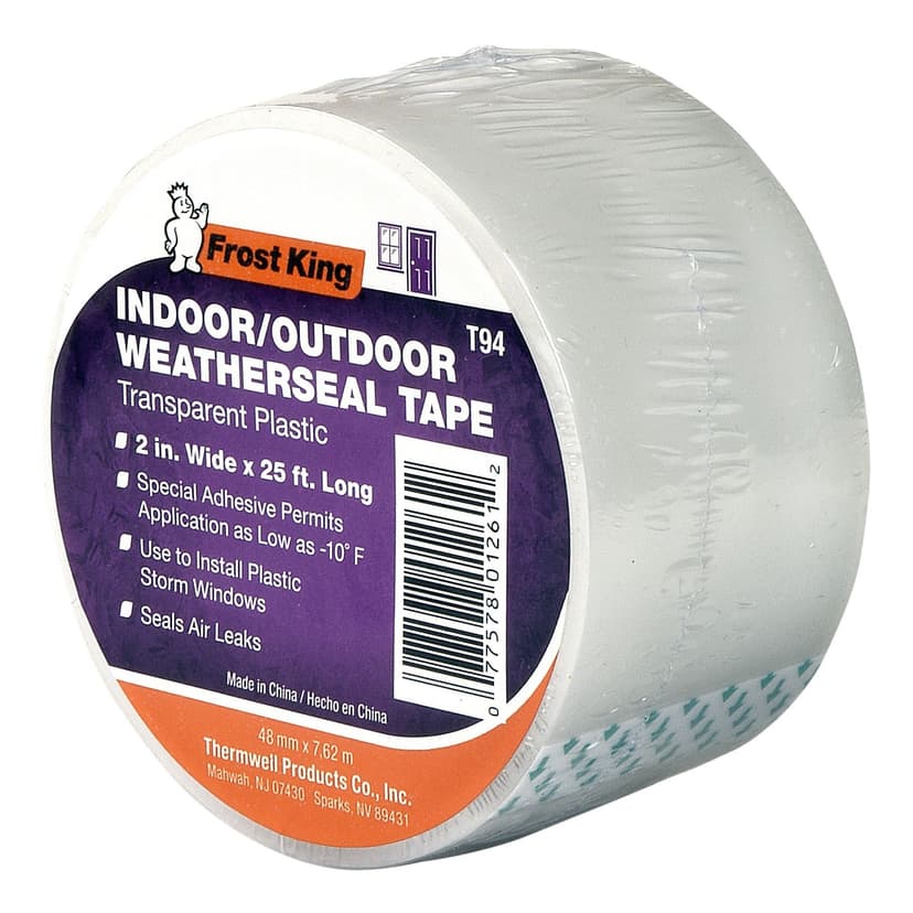 Frost King Plastic Weather Seal Tape, 2-in x 25-ft, Transparent