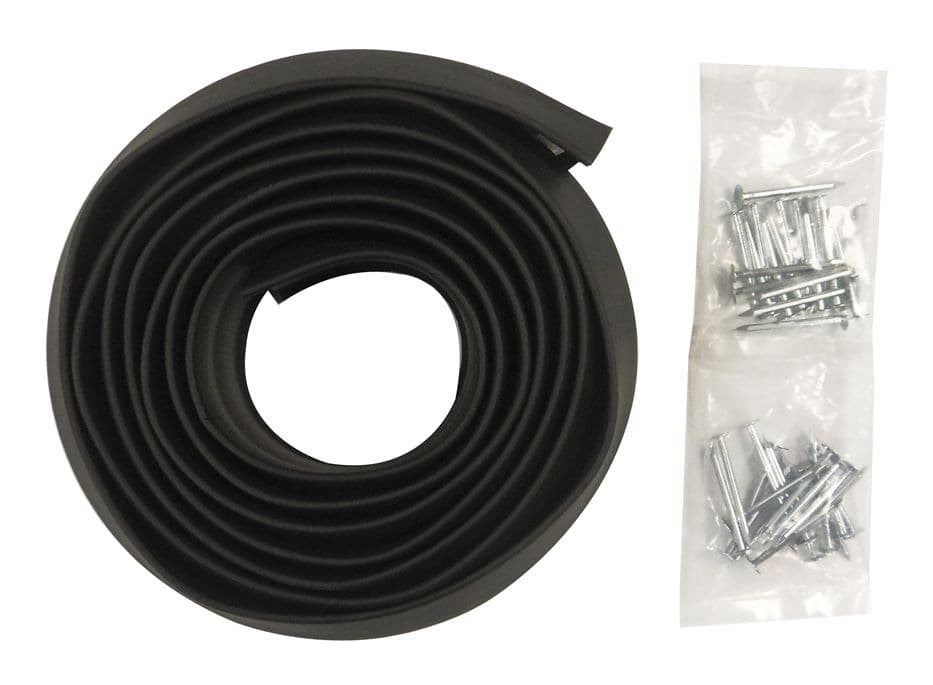 Frost King Nail-On EPDM Garage Door Bottom Seal, 2-1/4-in x 9-ft, Black