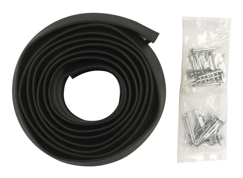 Frost King Nail-On EPDM Garage Door Bottom Seal, 2-1/4-in x 9-ft, Black
