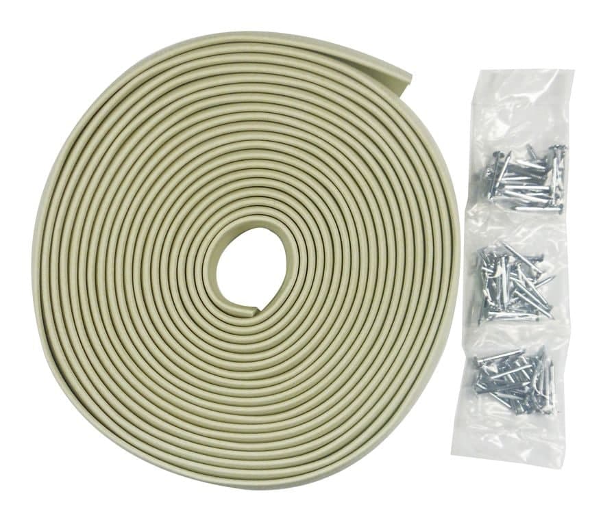 Frost King Nail-On Plastic Garage Door Side & Top Seal, Vinyl Weatherstrip Seal Kit, 30-ft