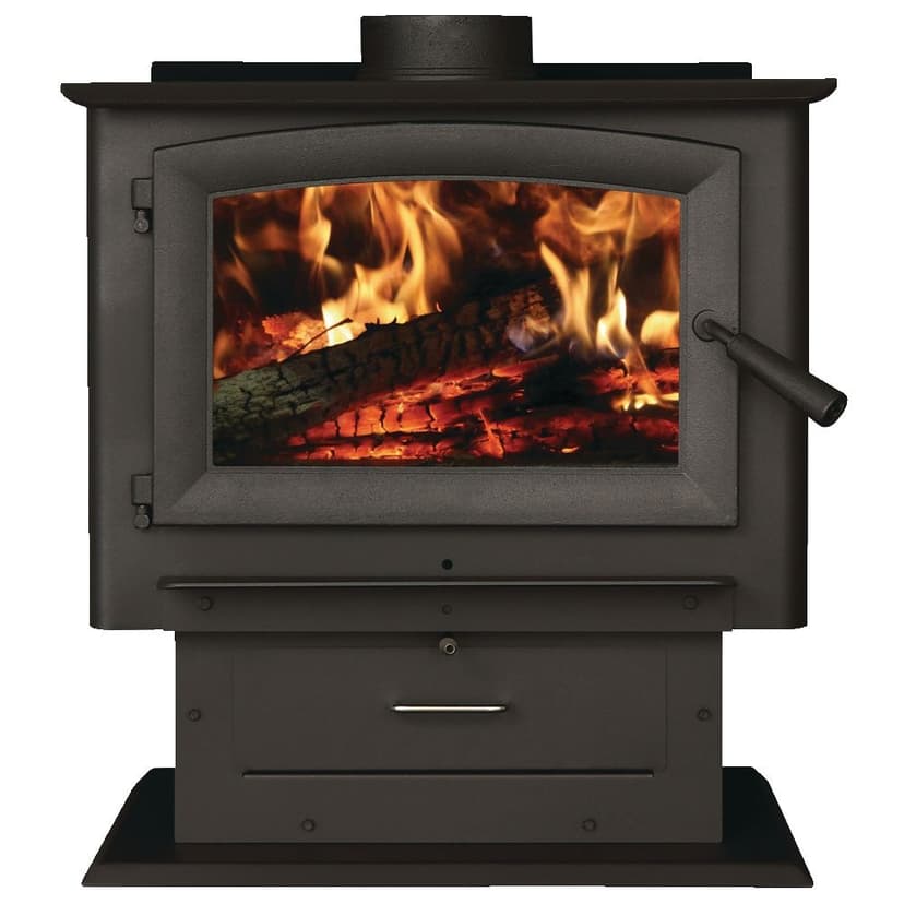 US Stove Company Pedestal Wood Stove, 2,000 sq. ft.