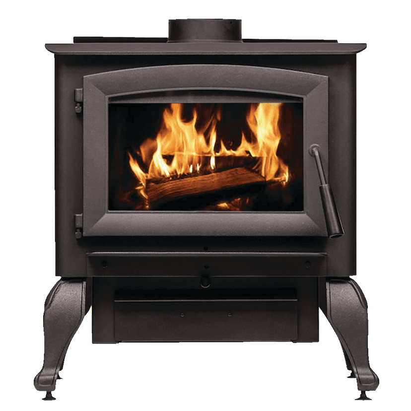 US Stove Company Wood Stove with Cast Iron Legs, 2,500-sq-ft