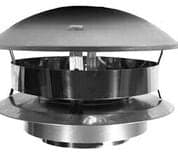 DuraVent Chimney Cap Prevents Rain, Snow & Leaves, 6-in, Stainless Steel
