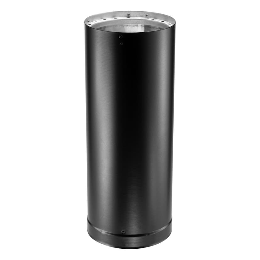 DuraVent Double-Wall Stove Pipe, 6-in x 12-in, Black