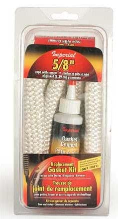 Imperial Fibreglass Replacement Gasket Kit with Rope and Cement, 5/8-in