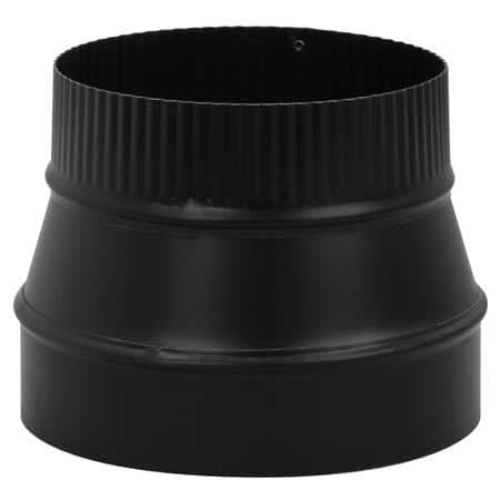 Imperial BE Crimp Stove Pipe Increaser, Black Matte Finish, 6 to 7-in