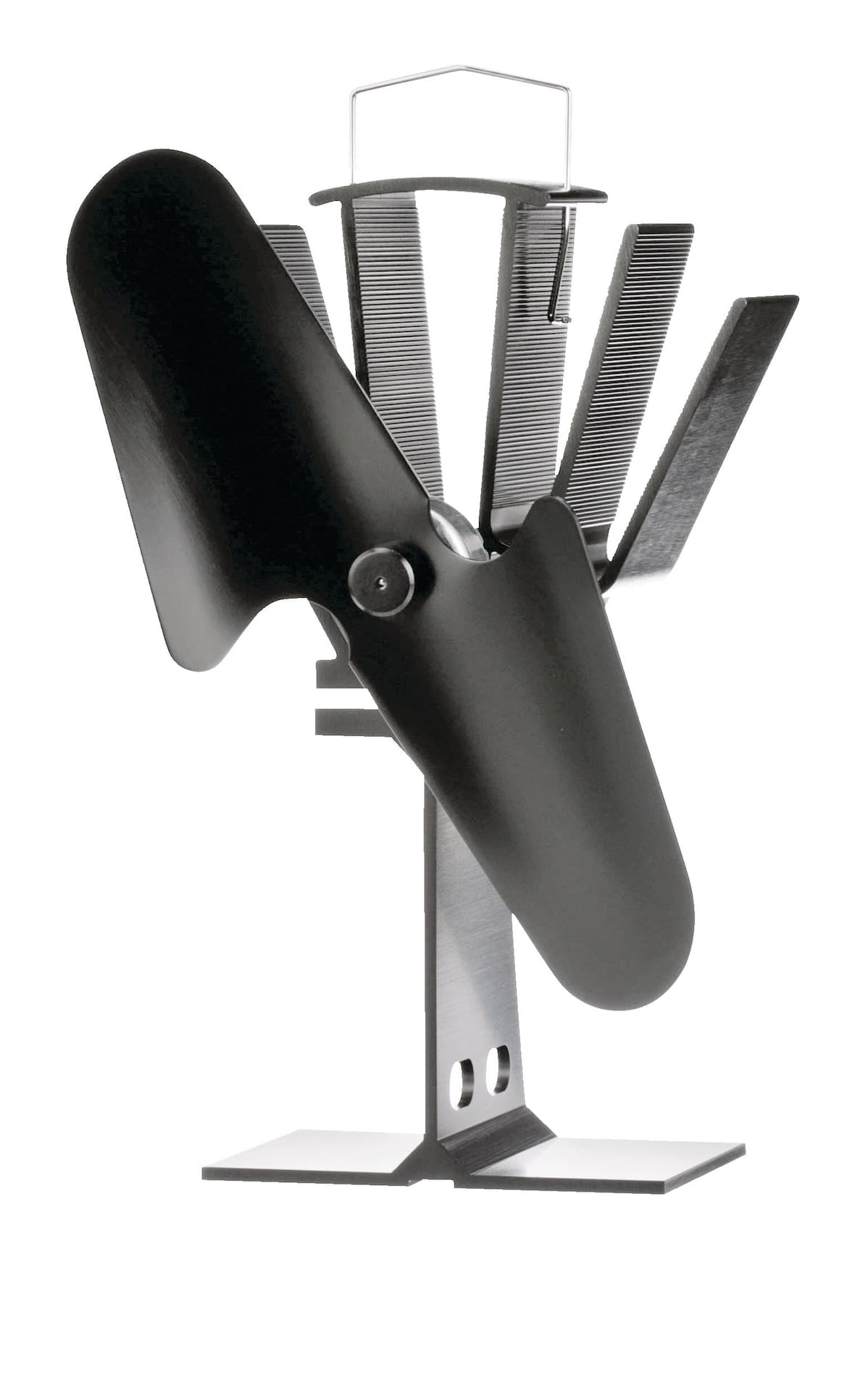 Ecofan Original Heat Powered Wood Stove Fan, Warm Air Circulation 100 CFM, Black
