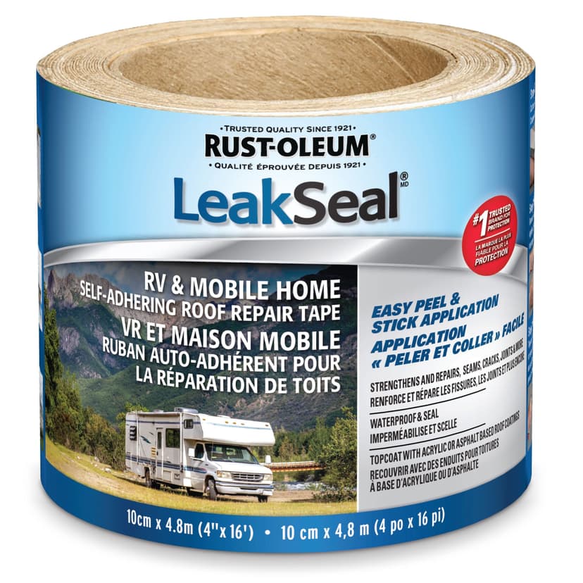 Rust-Oleum LeakSeal RV, Mobile Home, Metal & Shingled Roof Leak Repair Tape 10-cm x 5-m
