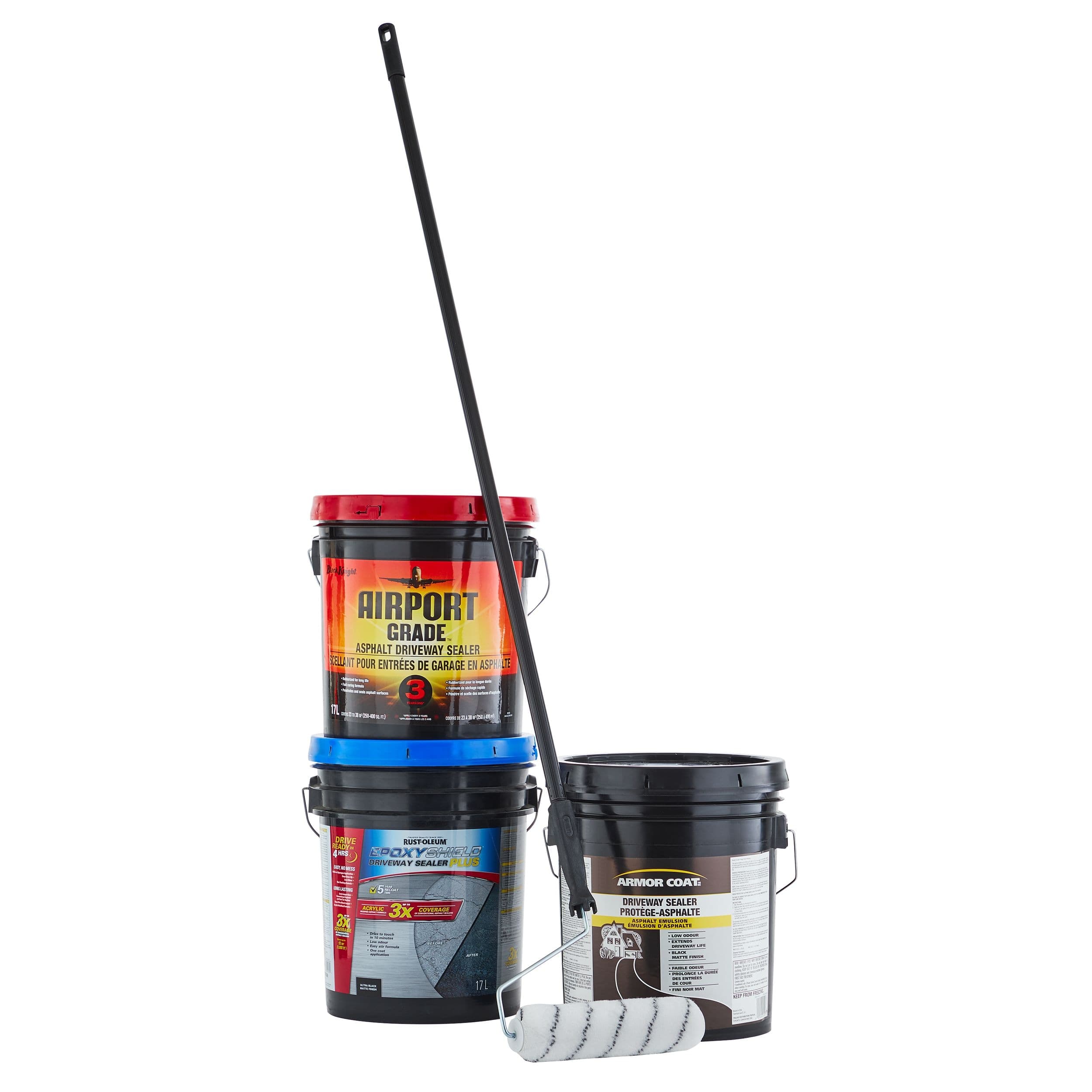 Bennett Driveway Plastic Heavy Duty Paint Roller with Cage Frame & Pole, 48-in