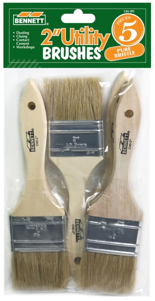 Bennett Chip Utility Paint Brushes, 5-pc, 2-in