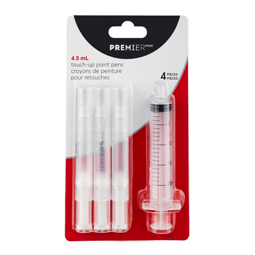 Premier Touch-Up Paint Pen with 20 mL Plastic Syringe, 4-pk