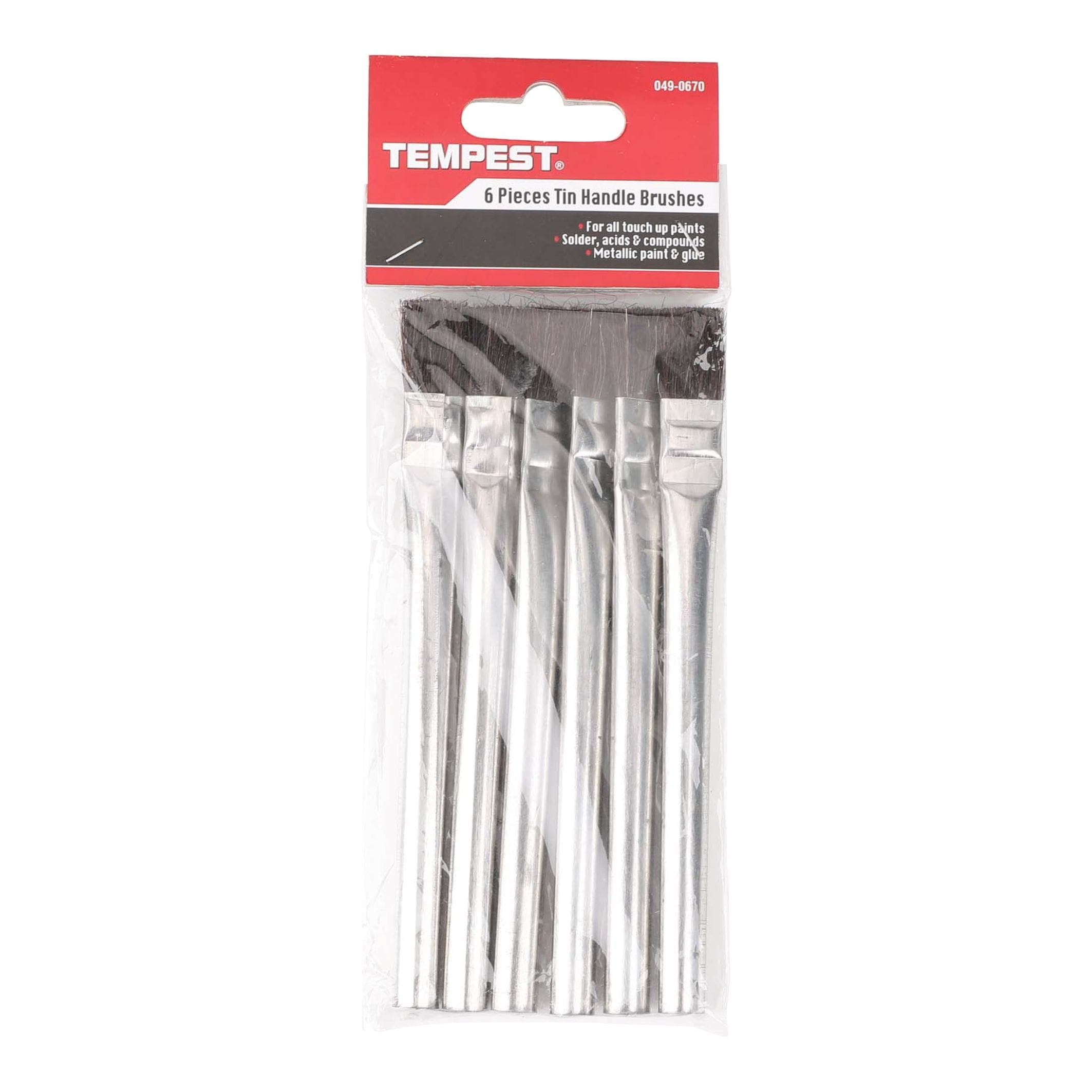 Project Select Pintar Utility Paint Brushes with Tin Handle, 6-pk