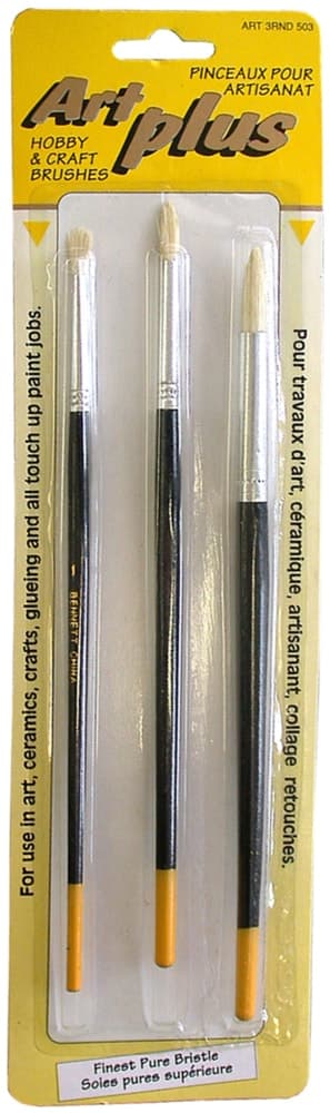 Bennett Art Plus Round Paint Brushes, 3-pk