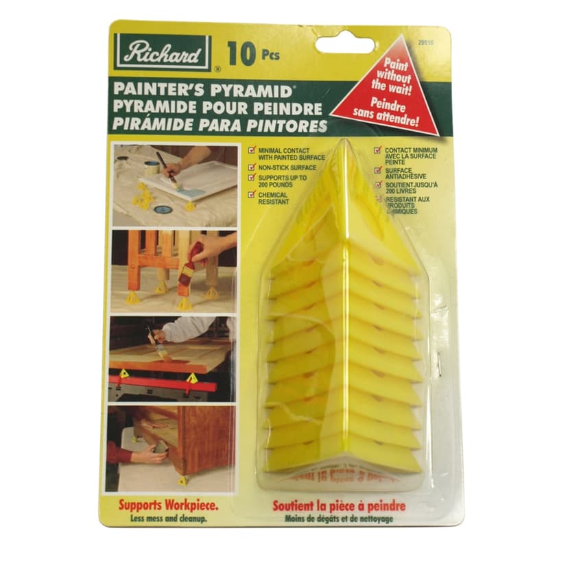 Richard Poly/Plastic DIY Painter's Pyramid for Flipping Items, 10-pk