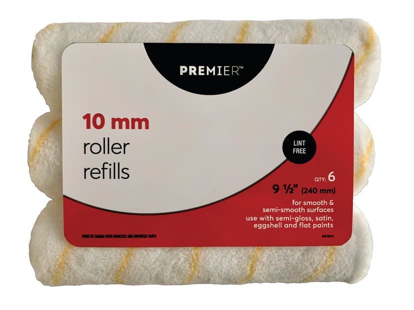Premier Lint Free Paint Roller Refills, 6-pk, 10-mm
