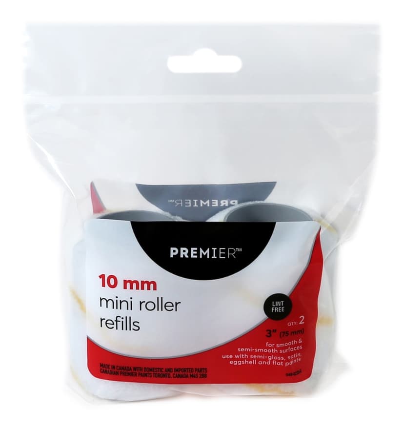 Premier Paint Rollers, 3-in, 2-pk