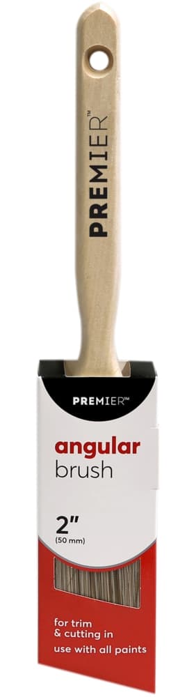 Premier Angle Poly Paint Brush for Trim & Cutting, 2-in