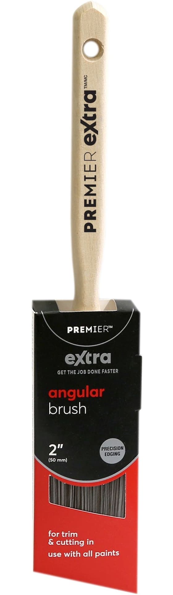 Premier Extra Angle Paint Brush for Trim and Cutting, 2-in