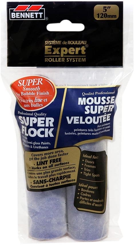 Bennett Super Flock Foam Paint Roller, 2-pk