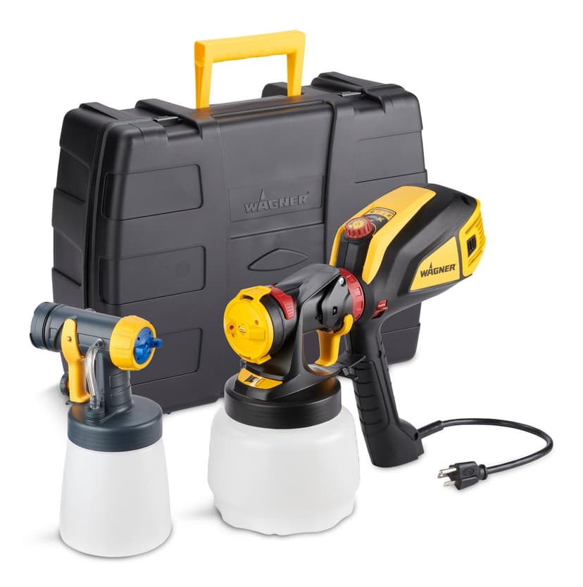 Wagner Flexio 595 Lightweight Handheld Paint Sprayer, Multi-Directional Spray, Black/Yellow