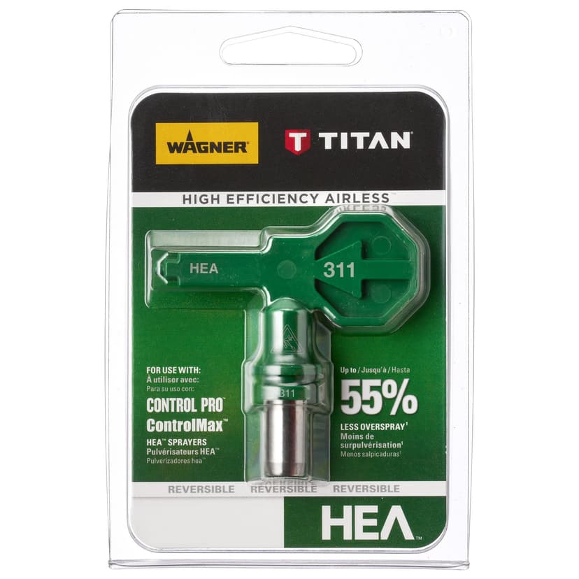 Wagner HEA Paint Sprayer Replacement 311 Spray Tip, Green