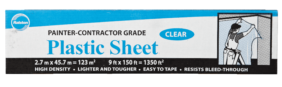 Ralston Painter/Contractor Grade Plastic Sheet Dispenser, 9-ft x 150-ft