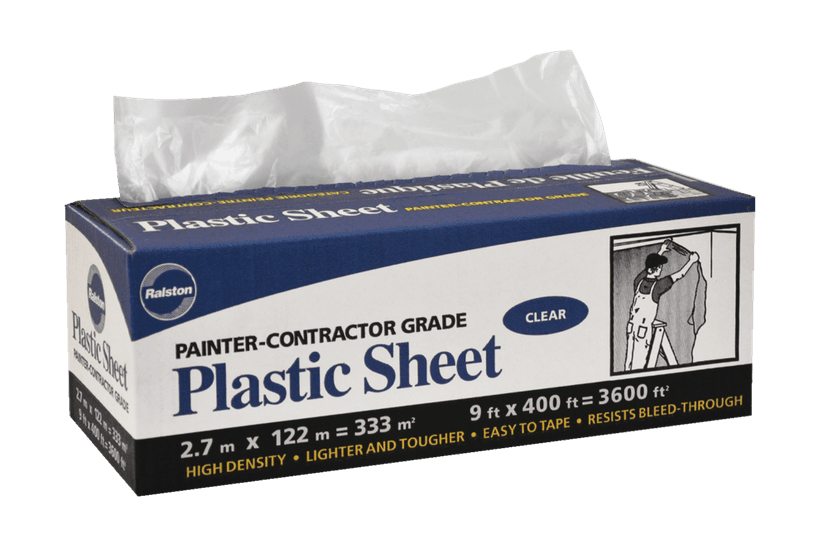 Ralston Painter/Contractor Grade Plastic Sheet Dispenser, 9-ft x 400-ft