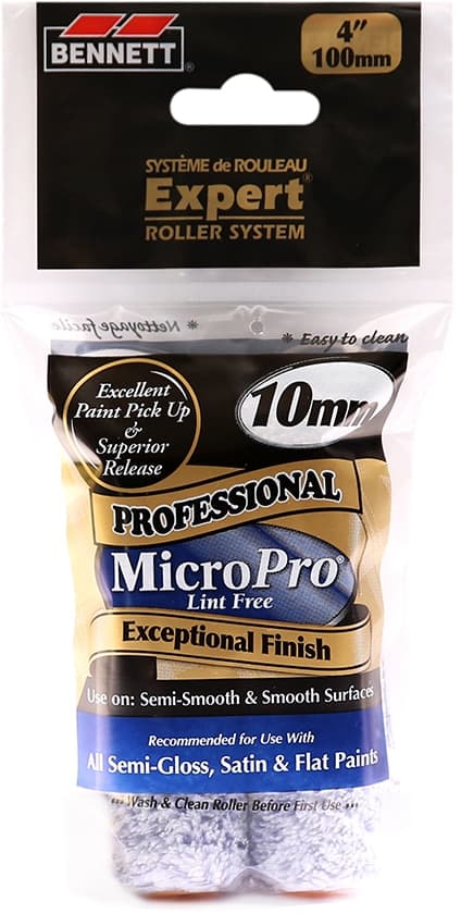 Bennett Pro Roller, 4-in, 10mm, 2-pk