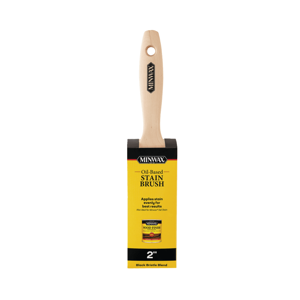 Minwax Wood Finish Stain Brush with Natural Hardwood Handle, 2-in
