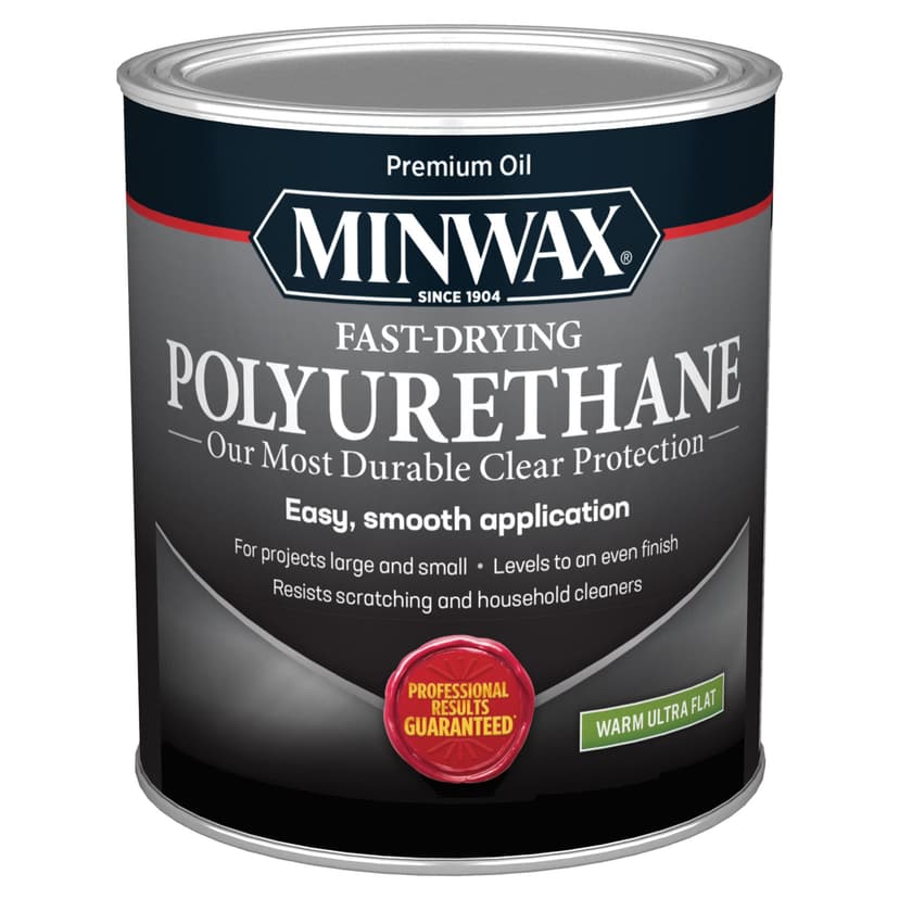 Minwax Fast-Dry Polyurethane, Ultra Flat, 946-mL