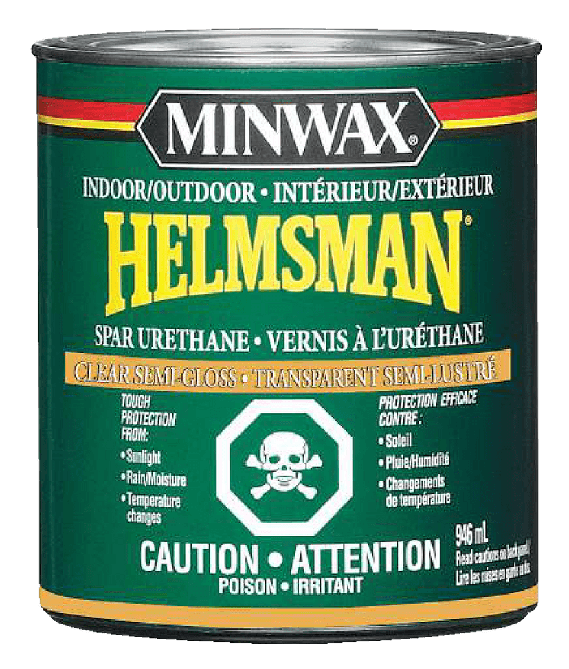 Minwax® Helmsman Interior/Exterior Wood Spar Urethane/Varnish, 946-mL, Clear Semi-Gloss