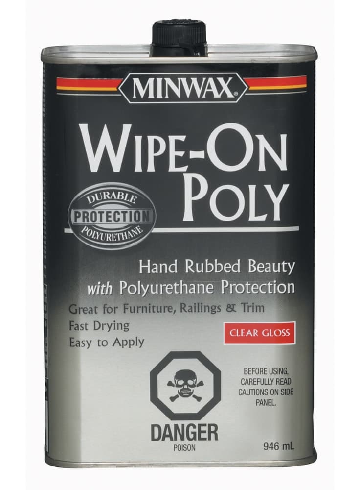 Minwax® Wipe-On Polyurethane, Clear Gloss, 946-mL/1-qt