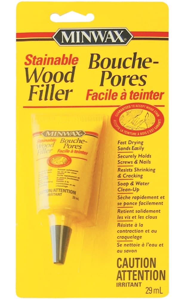 Minwax® Stainable Interior/Exterior Wood Filler, Latex-Based, 29-mL