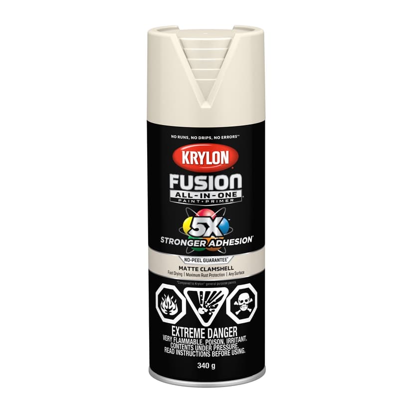 Krylon Fusion All-In-One® Spray Paint Aerosol, Matte, Clamshell, 340-g