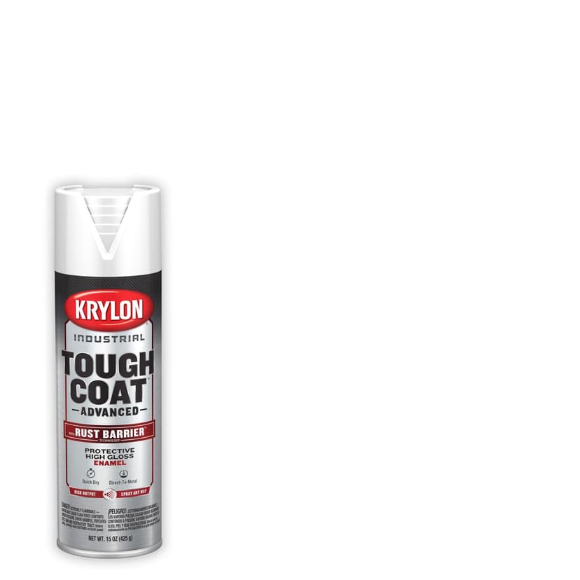 Krylon Industrial™ Tough Coat® Advanced Rust Spray Aerosol, Gloss, White, 425-g